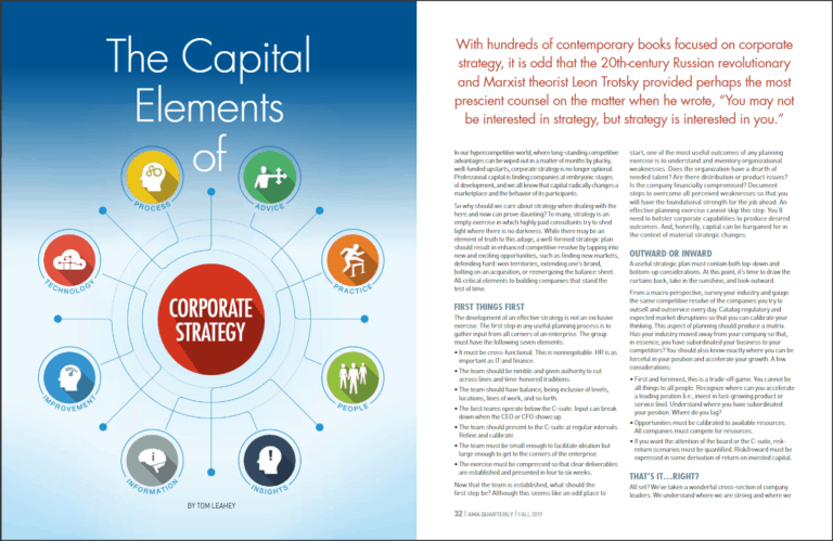 Capital Elements of Corporate Strategy