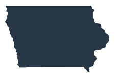 Silhouette of State of Iowa