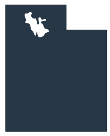 Silhouette of State of Utah