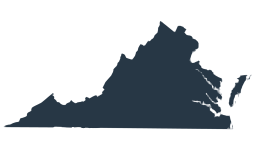 Silhouette of State of Virginia